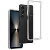 REY Cover in Gel TPU Trasparente per Sony Xperia 1 VI, Ultra Sottile 0,33 mm, Morbido Flessibile, Custodia Silicone