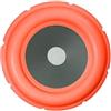 WEB world electronic business Cono Ricambio Woofer 254mm Sospensione Foam Altezza 7cm Foro 5cm Riparazione Diffusore Audio Cartone - Rosso
