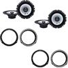 IPNOSIS Kit 4 casse Anteriori E Posteriori ALPINE SXE-1725S da 16,5 cm per Ford C-Max 2011-2019, Focus III 2011-2020, Grand C-MAX 2011-2019 + 4 Supporti