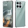 GIOPUEY Cover Compatibile con Motorola Edge 70 Fusion, TPU Ultrasottile HD Case, Protezione del Cuscino d'Aria - Trasparente