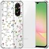 Choeeu ChoosEU Trasparente Cover per Samsung Galaxy A57 5G con Fiori, Colorata | Sottile TPU Silicone Trasparente Custodia, Disegni Colorate Fiore Fiori Motivo, per Ragazza, Antiurto Protettiva Morbido Case