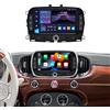 Chaowei Linux da 7 con CarPlay e Android Auto per Fiat 500 2016-2022 | Plug & Play, supporta Bluetooth, FM/AM/RDS/USB/DSP