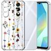 Choeeu ChoosEU Trasparente Cover per Samsung Galaxy S25 con Fiori, Girasole | Sottile TPU Silicone Trasparente Custodia, Disegni Colorate Fiore Fiori Motivo, per Ragazza, Antiurto Protettiva Morbido Case