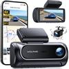 WOLFANG Dash Cam 4K+4K Anteriore e Posteriore, Wi-Fi 6 a 5,8 GHz, Sensore STARVIS 2 con Visione Notturna, Schermo 3,69", GPS, WDR, 170°, Modalità Parcheggio 24H, fino a 512 GB