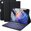 Harvopu Compatibile per iPad Air 11/11 Air 5a 4a generazione con tastiera - Custodia a libro retroilluminata staccabile, custodia a libro con portamatite per iPad Air 11 M3/M2, Air 5 2022/Air 4