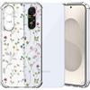 Choeeu ChoosEU Trasparente Cover per Samsung Galaxy A26 5G con Fiori, Colorata | Sottile TPU Silicone Trasparente Custodia, Disegni Colorate Fiore Fiori Motivo, per Ragazza, Antiurto Protettiva Morbido Case