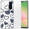 Choeeu ChoosEU Trasparente Cover per Samsung Galaxy A57 5G con Fiori, Cuore | Sottile TPU Silicone Trasparente Custodia, Disegni Colorate Fiore Fiori Motivo, per Ragazza, Antiurto Protettiva Morbido Case