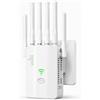 LIYUEGO Ripetitore WiFi 300 Mbps,2.4GHz Wireless Extender Potente | Amplificatore Wifi Extender 6 Antenne Alto Guadagno Porta LAN Gigabit, Modalità Router/AP, WPS 3 Modalità per Casa e Ufficio