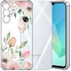 Choeeu ChoosEU Trasparente Cover per Samsung Galaxy A16 5G / 4G, Rosa Tulip | Sottile TPU Silicone Trasparente Custodia, Disegni Colorate Fiore Fiori Motivo, per Ragazza, Antiurto Protettiva Morbido Case