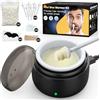 TeethBliss Ceretta per Naso e Orecchie Uomo, Peli Naso Orecchie - mini Scaldacera, USB Calore Rapido, 100g Cera, 30 Applicatori, Ceretta Naso donna, Depilazione Naso, Sopracciglia per Uomo e Donna