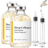 SERQIA Siero Lifting Intensivo 30ml | Peptidi di Seta e Collagene | Antirughe e Rassodante | Idratante per Pelli Secche | Riduce Linee Sottili | Contagocce di Precisione,2 × 30 ml
