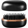 TEKFUSE Mini spazzola stile senza fili, 3 temperature, 10 secondi | 160 180 200 ℃, riscalda 10 secondi, USB ricaricabile, protezione da scottature, capelli fini spessi, ricci e lisci, barba
