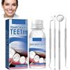 Fezf Kit per Otturazioni Dentali Provvisorie cemento per denti Cemento che Isola la Cavità Dentale e Riduce il Dolore in Caso di Perdita di Otturazioni