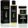 OPEIXSAYKOC 100ml Shampoo Rosmarino + 100g Maschera per Capelli al Rosmarino | Shampoo al Rosmarino Crescita Capelli con Cheratina Idrolizzata,Contro e Nutrire la Caduta dei Capelli