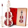 Gireatick Rossetto Opaco di Lunga Durata, Rossetto Unico di Progettazione di Aspetto del Violino in Rosso Vellutato, Impermeabile alla Nebbia con Contenitore di Regalo