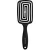 TB TOOLS FOR BEAUTY T4B LUSSONI - Spazzola flessibile per districare i capelli bagnati e asciutti, con setole sintetiche, colore nero (grande)