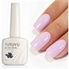 TUTUYU Smalto Gel Blush Pink | Alta copertura, One-Stroke, Rosa Lavanda Chiaro Gel per Unghie, 21 Giorni Senza Schegge & Essenziale per Primavera/Estate, per l'Ufficio Quotidiano - S139