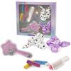 verybella Set Capelli Unicorno, Contiene 2 Elastici Colorati, 1 Spazzola Districante, 1 Pettine, 2 Mollettine, 4 Gessetti Colora Capelli per Un Look Variopinto