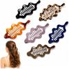 Reaorktic 6 Pezzi Fermagli per Capelli a Banana, 14cm Grandi Banana Clip | Antiscivolo Design Classico Clip per Capelli a Bananas per Acconciature Code di Cavallo e Acconciature Raccolte
