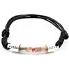 A Bijoux Pietre E Minerali. Bracciale In Tormalina Multicolore Grezzo. Colore Nero.