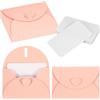 PATIKIL 25 Set Mini Buste Con Chiusura A Cuore 4.1x3 Cartoline Vuote Rosa | Con Buste, Per Regali Inviti Matrimonio Laurea Festività Ringraziamento Natale