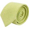 King & Priory Cravatta Verde Menta con Disegno a Spina di Pesce