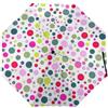 FWJZDSP Ombrello a pois in colori vintage, antivento, resistente, pieghevole in 3 sezioni, ideale per viaggi, pioggia, per uomo e donna.