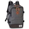 Fabrizio BestWay - Zaino da viaggio IATA, bagaglio a mano, colore: grigio/nero