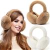 Dwenarry Paraorecchie Donna Invernali Copriorecchie Pieghevoli Per Il Freddo Paraorecchie In Morbido Peluche 2Pcs