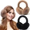 Dwenarry Paraorecchie Donna Invernali Copriorecchie Pieghevoli Per Il Freddo Paraorecchie In Morbido Peluche 2Pcs