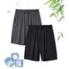 DAVID ARCHY Pigiama da Uomo 100% Cotone, Confortevole Pigiama Corto, Camicia da Notte a Due Pezzi da Uomo a Maniche Corte e Pantaloni con Tasche con Bottoni