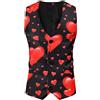 BOTCAM Gilet da uomo, giacca da lavoro, matrimonio, tempo libero, camicie frack, gilet da uomo, slim fit, per appuntamento, feste, San Valentino, gilet alla moda, giacca con bottone, senza maniche,