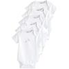 NEXT Unisex Bambino Confezione da 5 body neonati a maniche corte | Neonato, con animali, Questa confezione da 5 body a manica corta è realizzata in cotone morbido e comodo