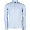 Coveri Camicia manica lunga stretch comfort stiro facile tinta unita, Celeste L