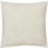 Yard furn Truro Striped Copricuscino - Classica Riga 100% Cotone Slub Texture Bordo Oxford Custodia Decorativa (Naturale - 45x45cm)