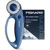 Fiskars Explore Collection Mountain Haze - Taglierina rotante, lama in acciaio molata di precisione per tessuto, feltro e vinile, 45 mm