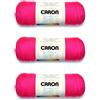 Caron Simply Soft Neon Pink Filati - Confezione da 3 pezzi da 170 g/6 oz - Acrilico - 4 M (pettinato) - 315 m - Maglieria/uncinetto
