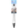 Tala Pinze da portata in acciaio inox con testa in silicone, lo strumento perfetto per barbecue, nero, 30 cm