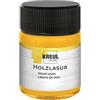KREUL 78502 - Colorante acrilico intensivo per legno, barattolo da 50 ml in giallo sole, per legno naturale non trattato e carte naturali assorbenti, scorrevole - vernice liquida a base d'acqua