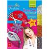 Vaessen Creative - Fogli plastici Glitterati, per Decorazioni da Applicare a Caldo con Ferro da Stiro, Colori Argento/Oro/Rosso/Diamante, 4 Fogli da 14.8 x 10.5 cm