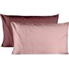 Ruggeri Coppia Federe Microfibra per Cuscini Letto, 50x80 cm, Rosso Bicolor | Microfibra di Alta Qualità, Morbide e Traspiranti, Set 2 Copricuscino, Resistenti, Lavabili in Lavatrice
