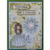 Nellie's Choice Fustella e Timbro Trasparente, Ragazza, 4.4 x 7.7 cm, per Creare Biglietti, Natale, Scrapbooking, Fai da Te, DIY