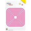Nellie's Choice Quadrato, 8 Fustelle Multi Cornice, 10.6 x 10.6 cm, per Creare Biglietti, Natale, Scrapbooking, Fai da Te, DIY, Rosa, 10,6 x 10,6 cm