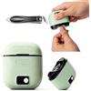 AlzaGuard Tagliaunghie, lima elettrica per unghie & set tagliaunghie obliquo, tagliaunghie automatico 2in1 per bebè con luce LED e scatola portaoggetti, set manicure delicato e sicuro per donne, ragazze e bebè