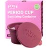 Pixie Cup Pixie contenitore sterilizzante compatto per coppetta mestruale - pieghevole, riutilizzabile e adatto al microonde per coppette e dischi