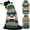 Hjumarayan Maglione Cane Natalizio - Caldo Maglioncino con Renna, foro per guinzaglio, maglioncini per Cocker Spaniel, Beagle, Border Collie snello, Italian Greyhound, Marrone Chiaro XL
