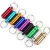 FILFEEL 9PCS Portable aluminum box Keyring case Holder Bottle Stash contenitore da viaggio Holder Small Compact dispenser impermeabile garantito