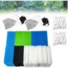 Turwen Kit di 18 filtri di ricambio per acquario Juwel Bioflow 3,0 m, include spugne blu grossolane/sottili, spugna verde, filtri al carbonio, anelli in ceramica e cotone filtro