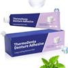 Generico Super Tenuta Sigillante Cemento Per Denti Di Lunga Durata Stabile 2x40g | Complete Crema Adesiva, Cuscinetti Adesivi Per Dentiera Inferiore, Altamente efficaces, Per Faccette, Apparecchi Contenzione