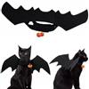 UXEWKL Ali Pipistrello Halloween Costume per Animali, 1 pz con Campanello. Leggero e Traspirante per Gatti e Cani, Ideale per Cosplay e Serate Festive Sicure